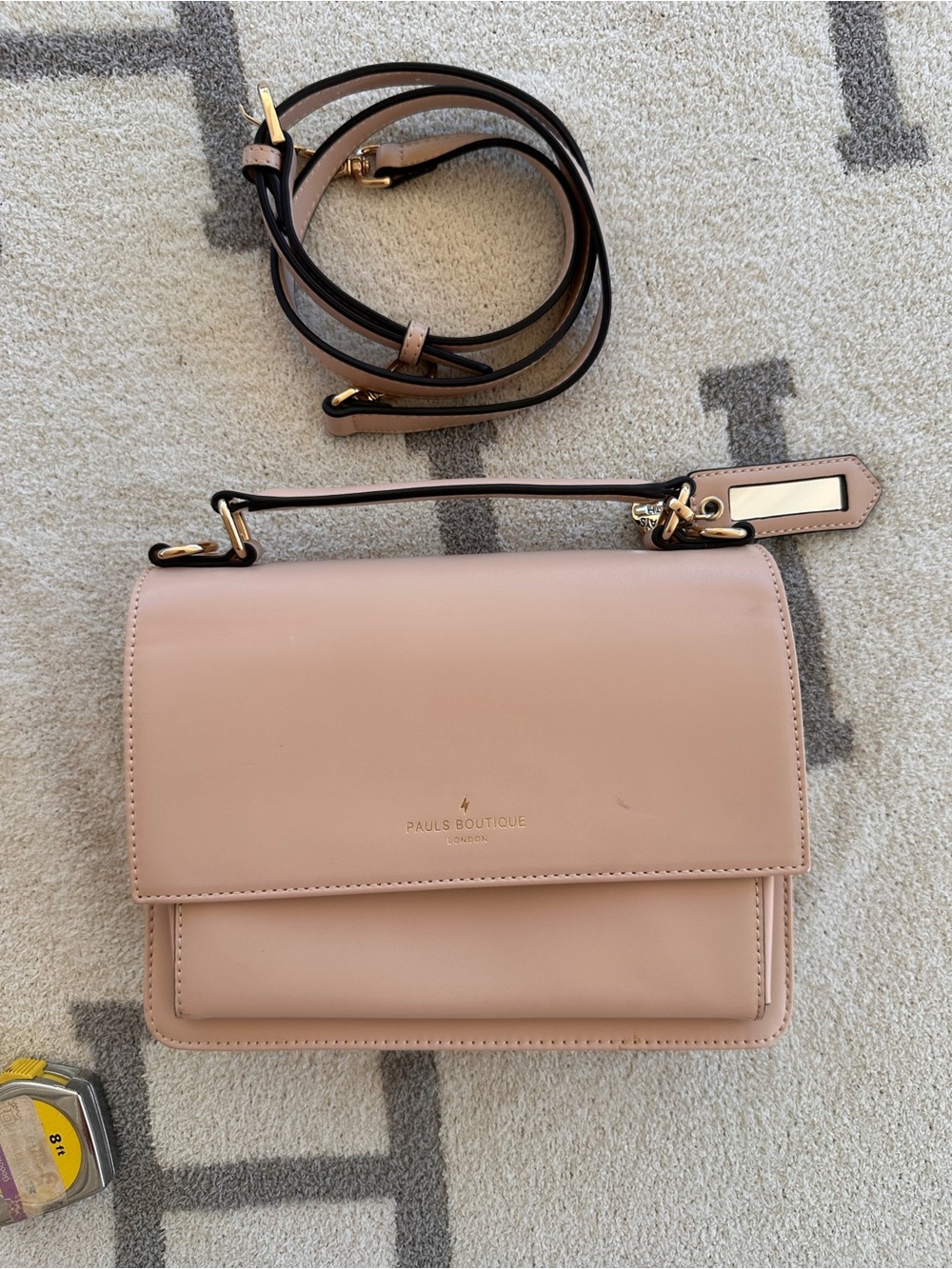 Blush Leather Crossbody Bag by “Paul’s boutique “